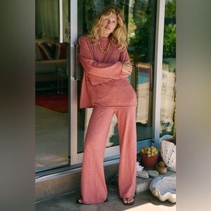 Free People - The Nori Sweater Set // Rodeo Red Combo